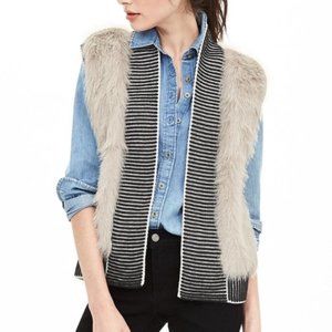 Banana Republic Faux Fur Vest